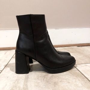 Naturalizer Black Boots Size 7.5/EU 38